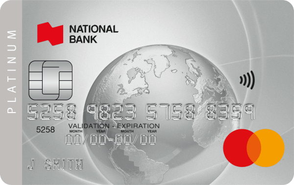 National Bank Platinum Mastercard credit card
